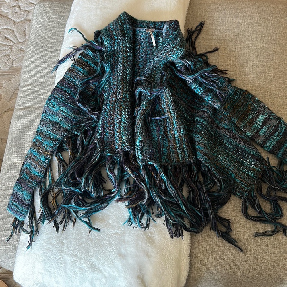 Free people multiple colored shall sweater - Picture 1 of 1